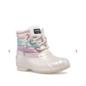 NWOT Sperry Little Kid Saltwater Junior Duck Boot